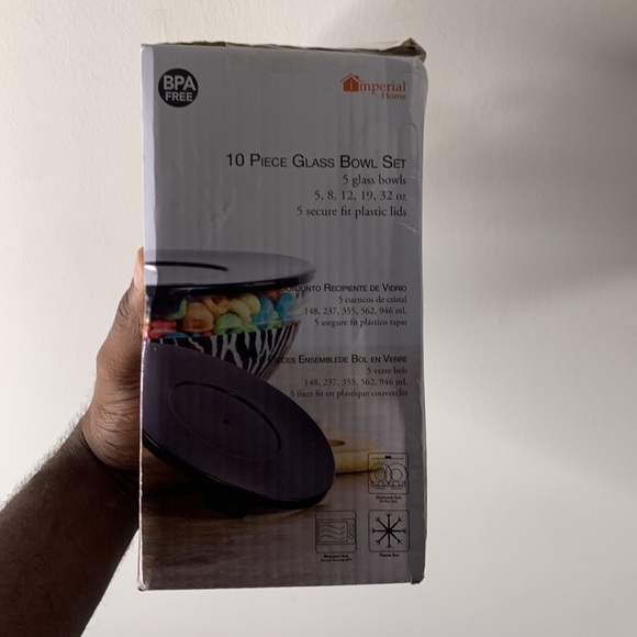 Imperial Home Glass Bowl Set (10 Pieces) [BRAND NEW] - Picture 4 of 6